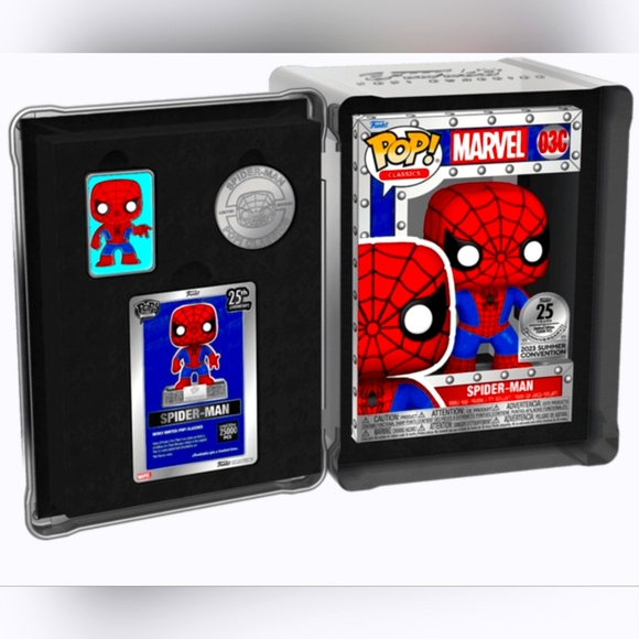 FUNKO POP CLASSICS SPIDER-MAN 25th ANNIVERSARY NIB Sealed - Picture 2 of 8